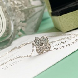 Van Cleef & Arpels Vintage Alhambra Of Silver VCA Necklaces 