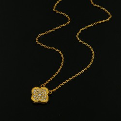 Van Cleef & Arpels Vintage Alhambra Silver Of VCA Necklaces Gold 