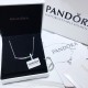 Pandora Rainbow Smile Necklace Sterling Silver