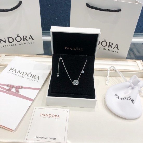 Pandora Family Tree Heart Necklace-tuongthan.vn
