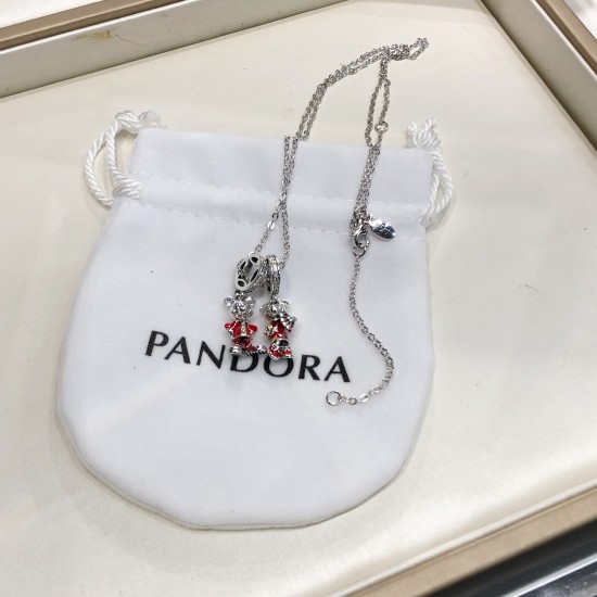 Pandora Sterling Silver Pendant Silver Red 20082750