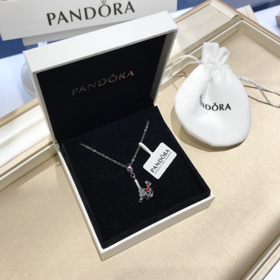 Pandora Sterling Silver Pendant Silver Red 20082770