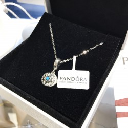 Pandora Blue Compass Rose Dangle Charm Pendant Silver Red 797196EN23