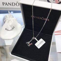 Pandora Sterling Silver Pendant Silver Red 20082770