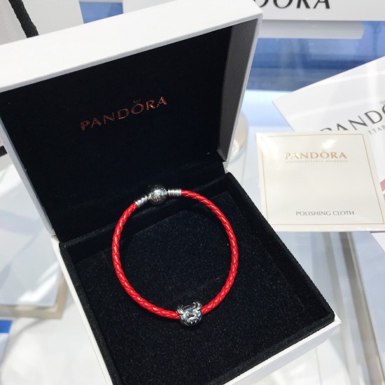 Pandora Pig Red String Bracelet