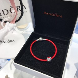 Pandora Pig Red String Bracelet