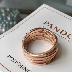 Pandora Sparkling And Polished Lines Ring 180919CZ