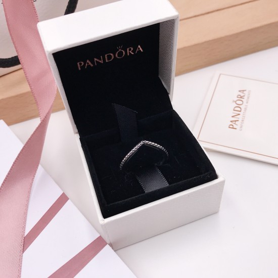 Pandora Sparkling Wishbone Ring 186316CZ