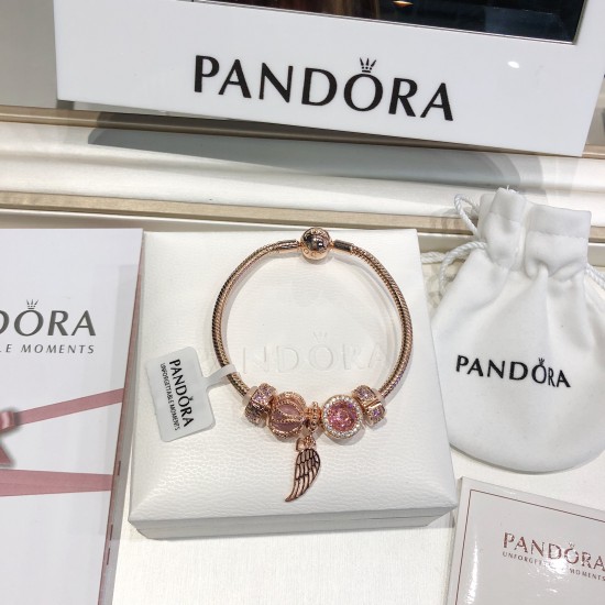 Buy Pandora 18K Rose Gold Bangle Pink Gold 20082752 For Pandora Rose Gold  Bracelet & Bangle