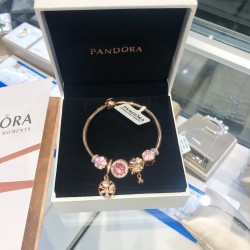 Pandora 18K Rose Gold Bangle Gold Pink 20082757