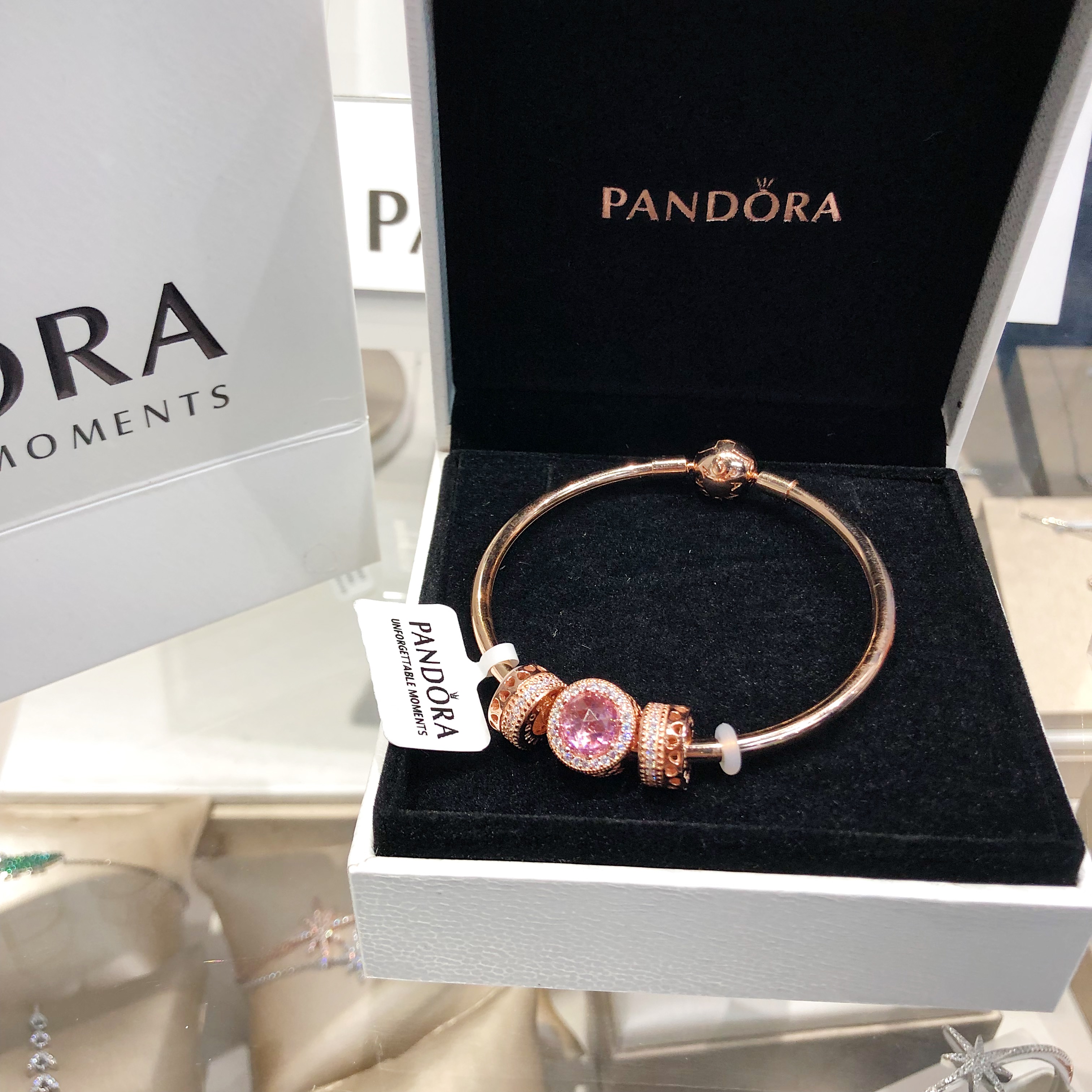Buy Pandora 18K Rose Gold Bangle Pink Gold 20082752 For Pandora