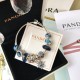 Pandora Blue Glass Bangle Sterling Silver