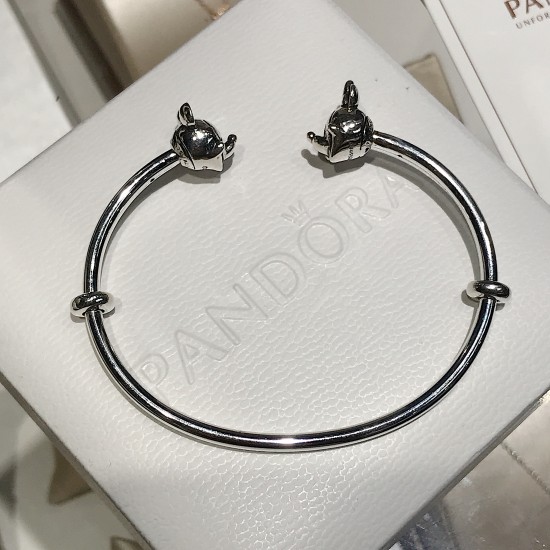 Pandora Disney Moments Mickey Mouse and Minnie Mouse Open Bangle 597494