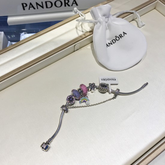 Pandora Dream Girl Rainbow Bracelets Sterling Silver