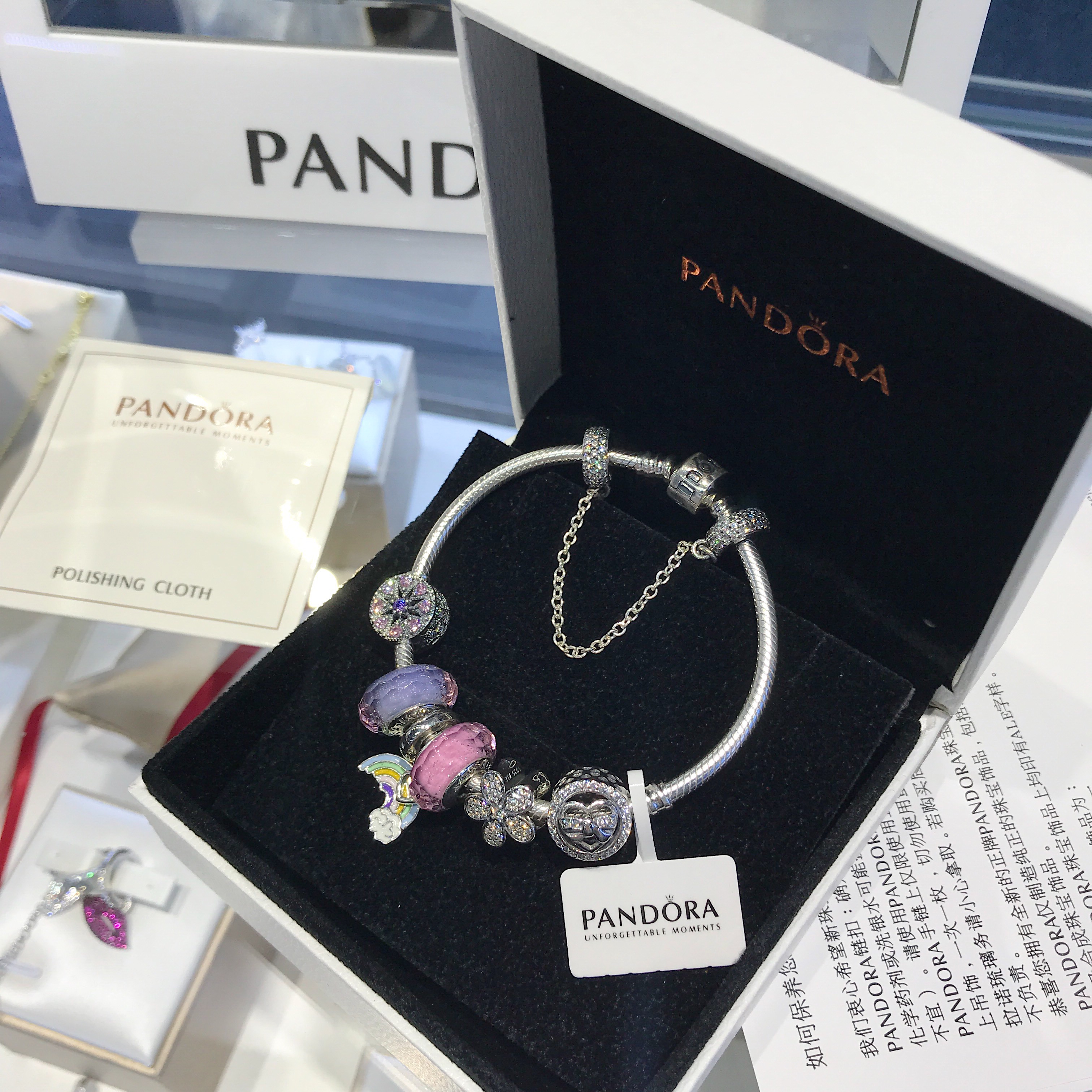 Pandora bracelet with pendant & charm, Women's Fashion, Jewelry &  Organisers, Bracelets on Carousell