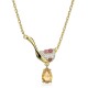 Swarovski Cariti Pendant 5634333 Yellow Gold Necklace L36cm