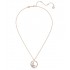 Swarovski Dellium Pendant 5645371 Round Shape Bamboo White Rose Gold Necklace
