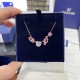 Swarovski Gema 520 Pendant Candy and heart 5630876 Rose Pink Gold Necklace
