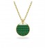 Swarovski Ginger Pendant 5642939 Green Gold Tone Necklace