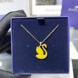 Swarovski Iconic Swan Pendant 5647553 Medium Yellow Necklace