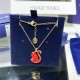 Swarovski Iconic Swan Pendant 5649773 Red Gold Necklace