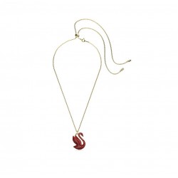 Swarovski Iconic Swan Pendant 5649773 Swan Large Red Gold Necklace