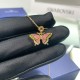 Swarovski Idyllia Pendant 5658857 Butterfly Multicolored Gold Tone Plated Necklace