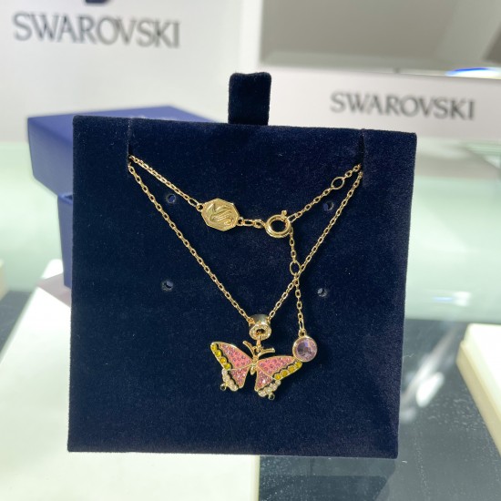 Swarovski%20Idyllia%20Pendant%205658857%20Butterfly%20Multicolored%20Gold%20Tone%20Plated%20Necklace 3