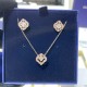 Swarovski Sparkling Dance Set Mixed Cuts 5642930 Rose Gold Necklace L38cm
