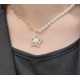 Swarovski Stella Pendant 5645381 White Rose Gold Necklace