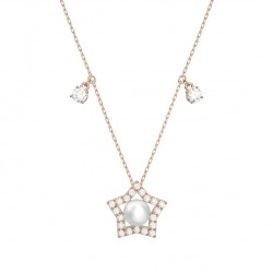 Swarovski Stella Pendant 5647569 Mixed Cuts Star White Rose Necklace