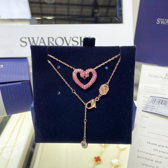 Swarovski Una Pendant 5640301 Rose Gold Necklace L42cm