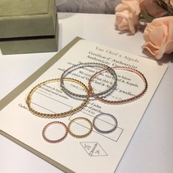 Van Cleef & Arpels Perlee Pearls Gold VCA Rings/Silver/Rose Gold Of 3 Colors 