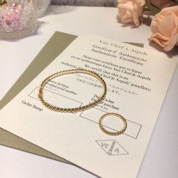 Van Cleef & Arpels Perlee Pearls Gold VCA Rings/Silver/Rose Gold Of 3 Colors 