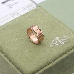 Van Cleef & Arpels Perlee Pearls Of Rose Gold VCA Rings Gold 3 Colors 