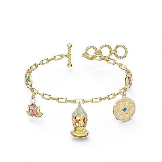Swarovski Crystal Symbolic Buddha Bracelet 5514410 16.5CM