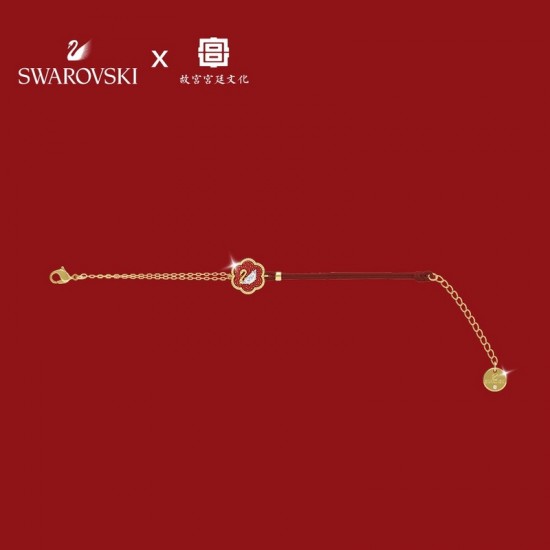 Swarovski Flower of Fortune Bracelet 5599281-Swarovski Gold Bracelet & Bangle