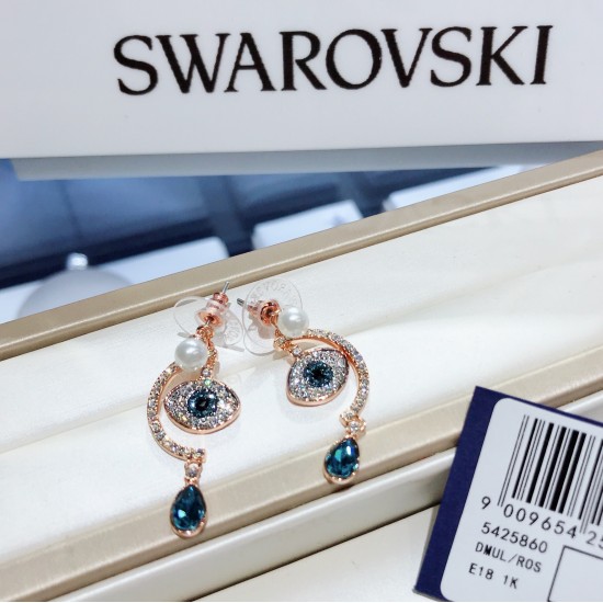 Swarovski Luckily Evil Eye Earrings 5425860