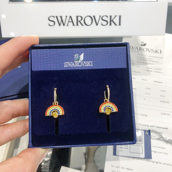 Swarovski Sparkling Dance Earrings 5537494 2.1cmx1.4cm