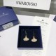 Swarovski Stunning Gingko Pierced Earrings 5518176 4x2.2CM