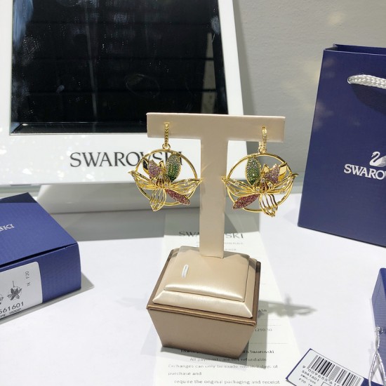 Swarovski Togetherness Hoop Pierced Earrings 5561601 5x4CM