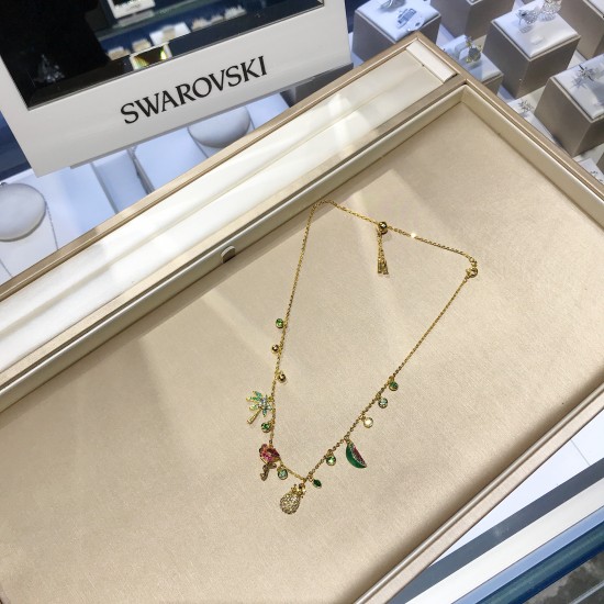 Swarovski Lime Charms Necklace 5375302
