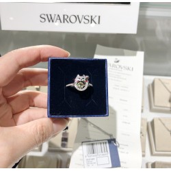 Swarovski Crystal Sparkling Dance Cat Ring 5537489