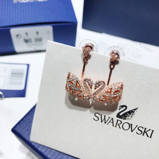 Swarovski Facet Swan Earrings 5358058