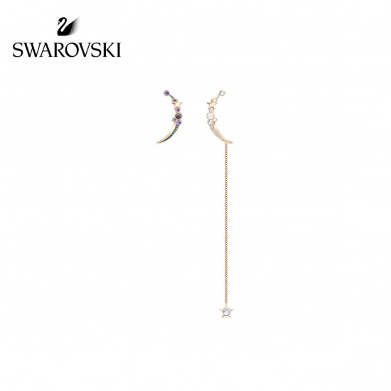 Swarovski Starry Night Moon Earrings 5474829 2.6cmx11.2cm