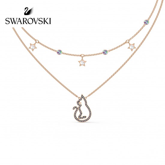 Swarovski Cattitude Layered Necklace 5566726