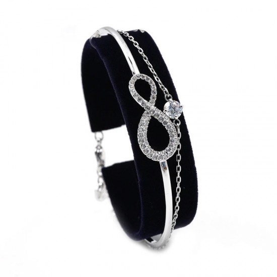 Bracelet Swarovski 5520584 - Bracelet argenté infini Femme