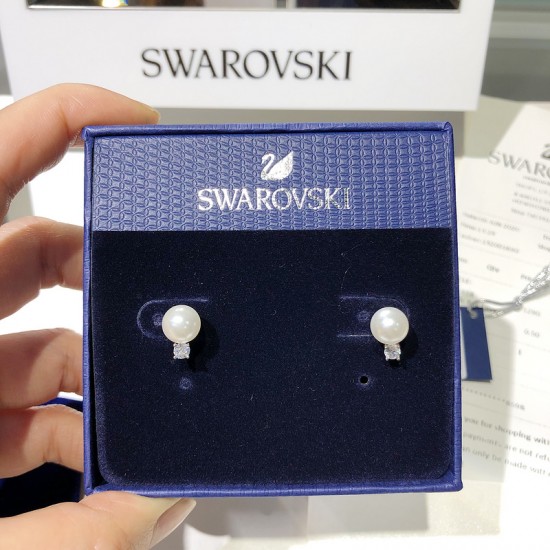 Swarovski Treasure Pearl Pierced Earrings 5559420 1.2x0.8CM