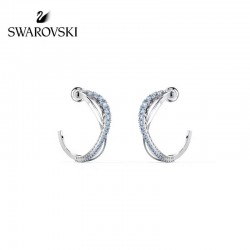Swarovski Twist Hoop Pierced Earrings 5582807 2.6x0.6CM