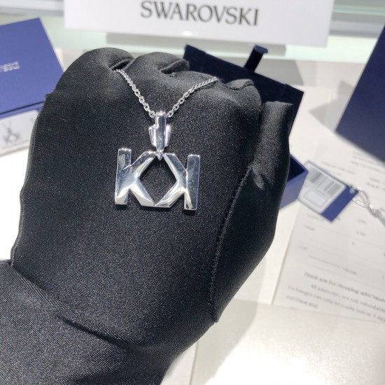 Swarovski Karl Lagerfeld Logo Necklace 5568589